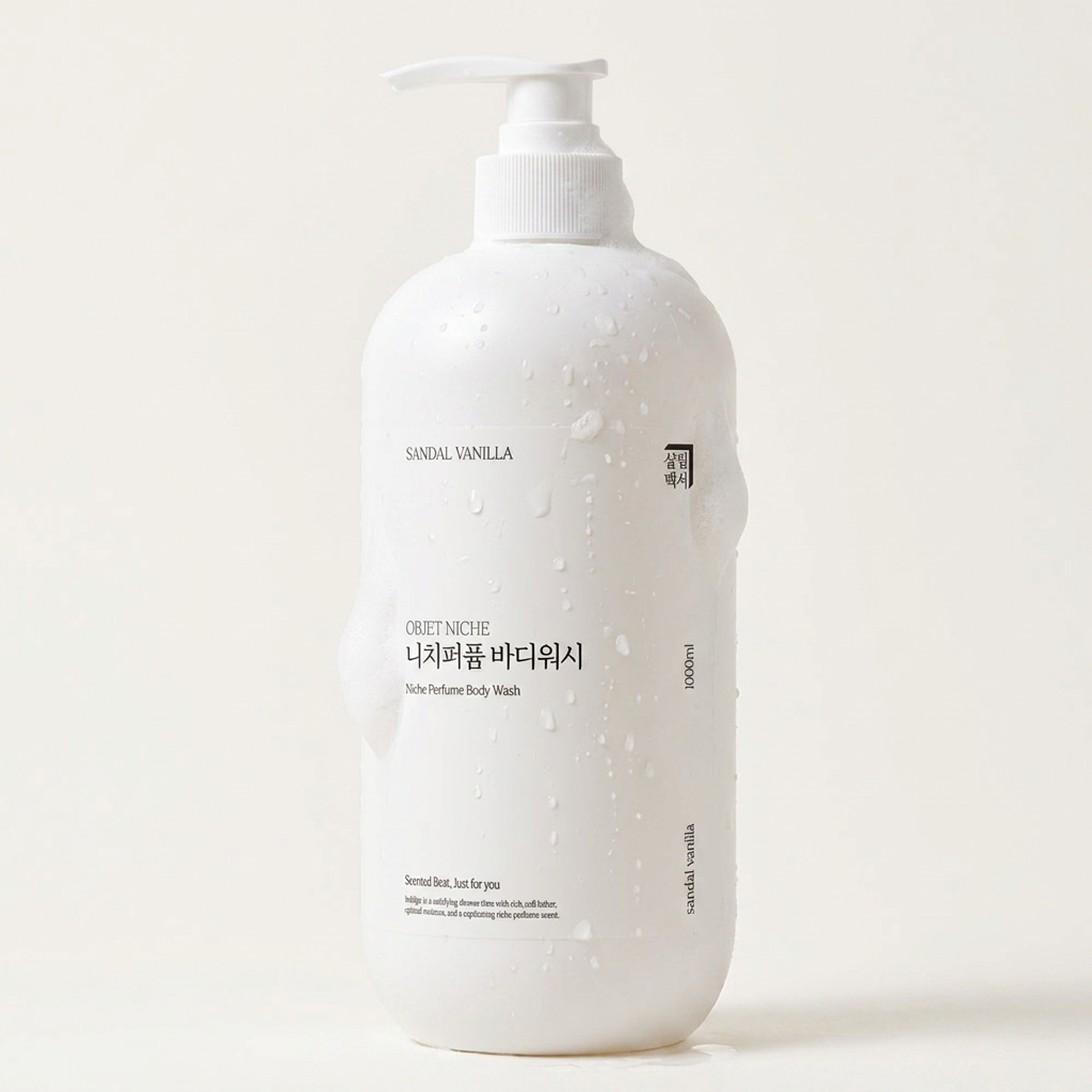 살림백서 오브제 니치퍼퓸 바디워시, 샌달바닐라, 1L, 3개