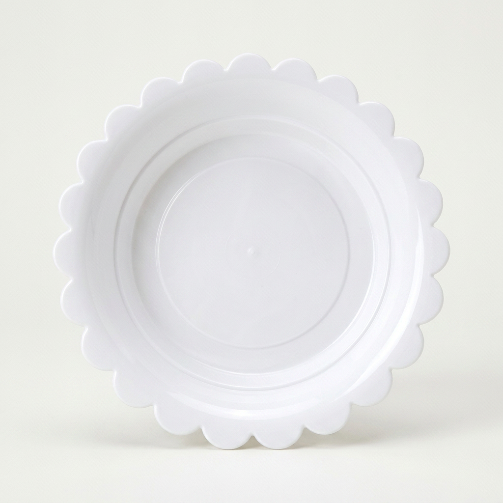 남영플라스틱 해바라기 화분받침 6호, 백색, 17.5cm, 10개