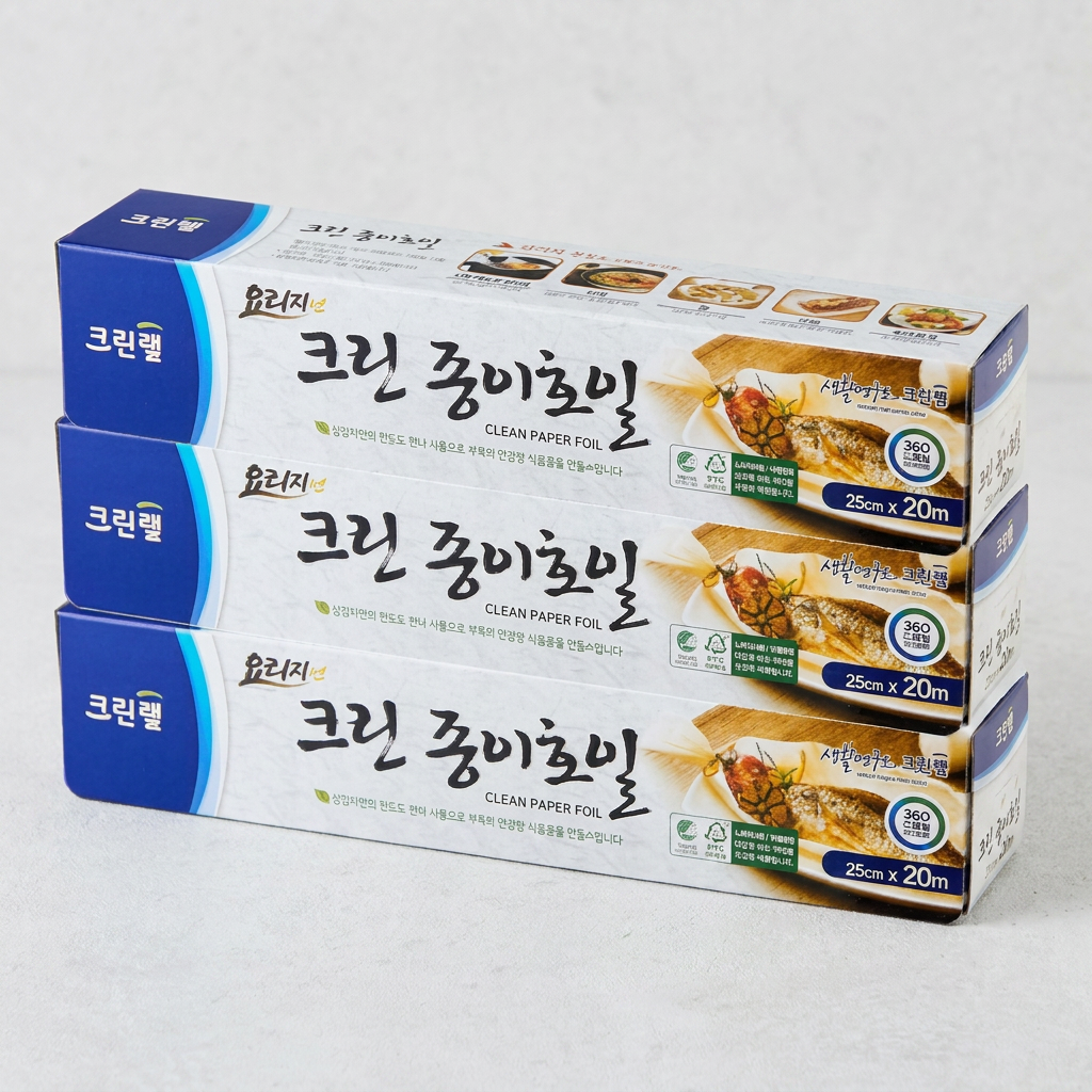 크린랩 종이호일, 25cmx20m, 3개, 1개