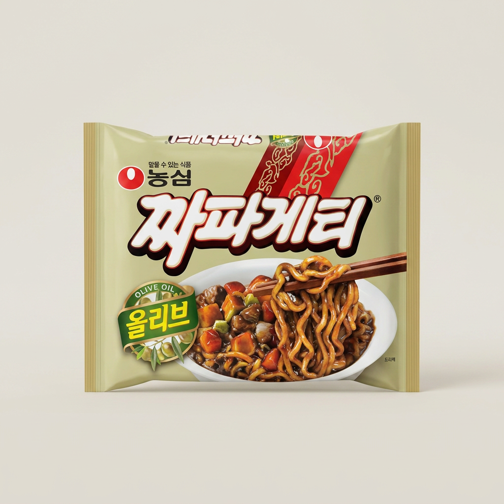농심 올리브 짜파게티, 140g, 8개