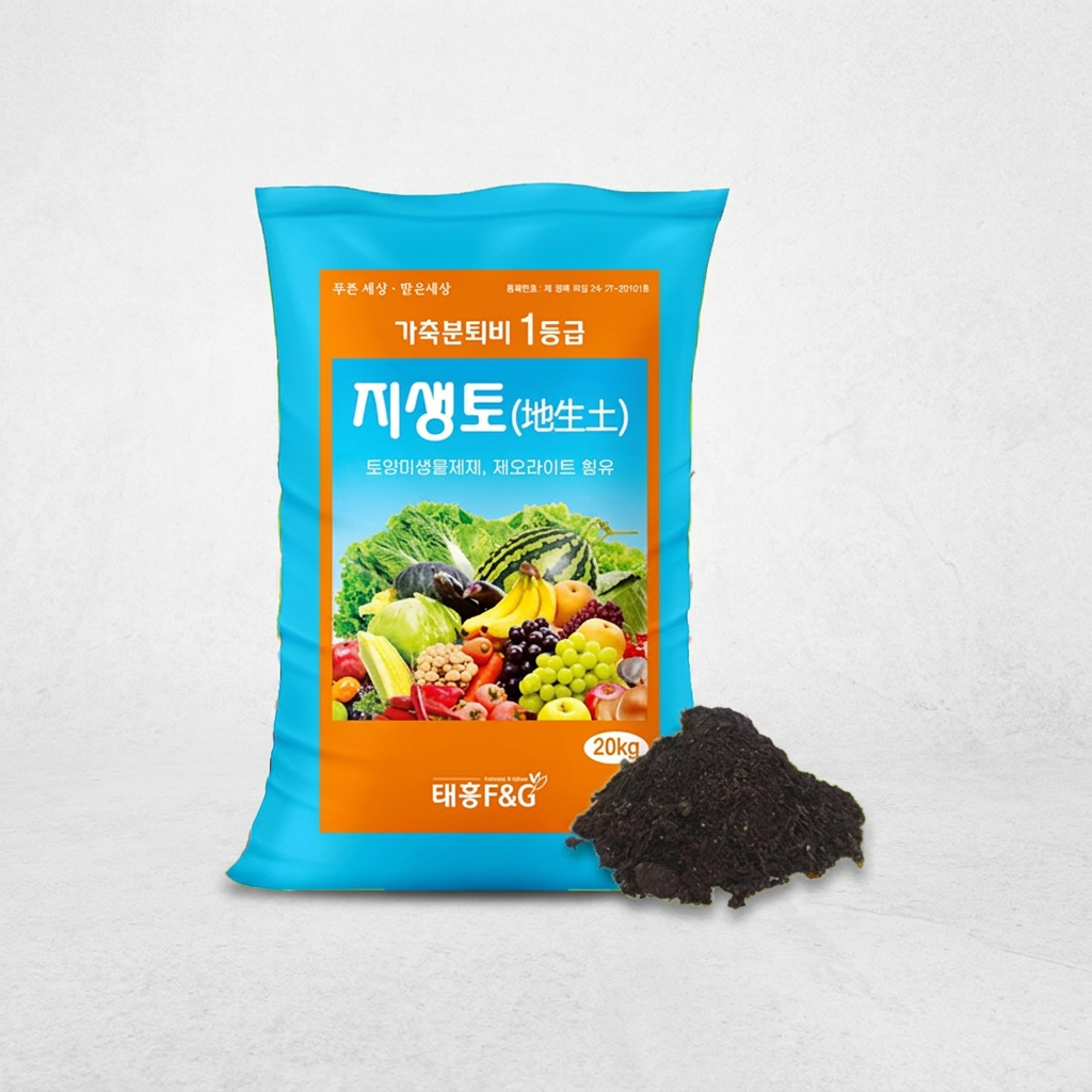 지생토 퇴비 부엽토 완숙 텃밭거름 냄새없는 친환경 유기질 유기농 비료, 20kg, 1개