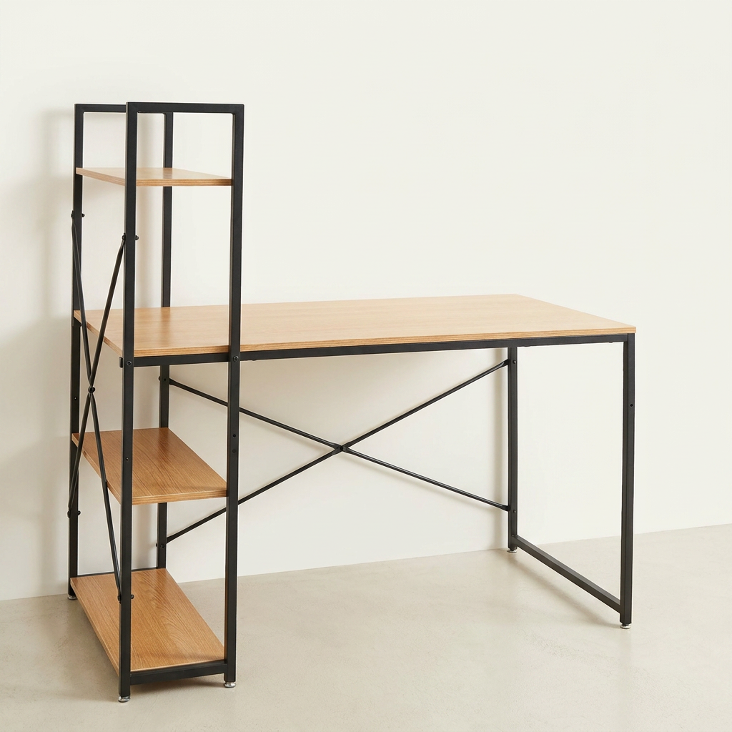 일루일루 마틴 H형 컴퓨터 책상 2size, W1200 X D600 X H720 mm, 1개