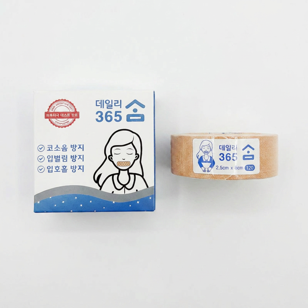 데일리365숨 입벌림방지밴드, 120매, 1개