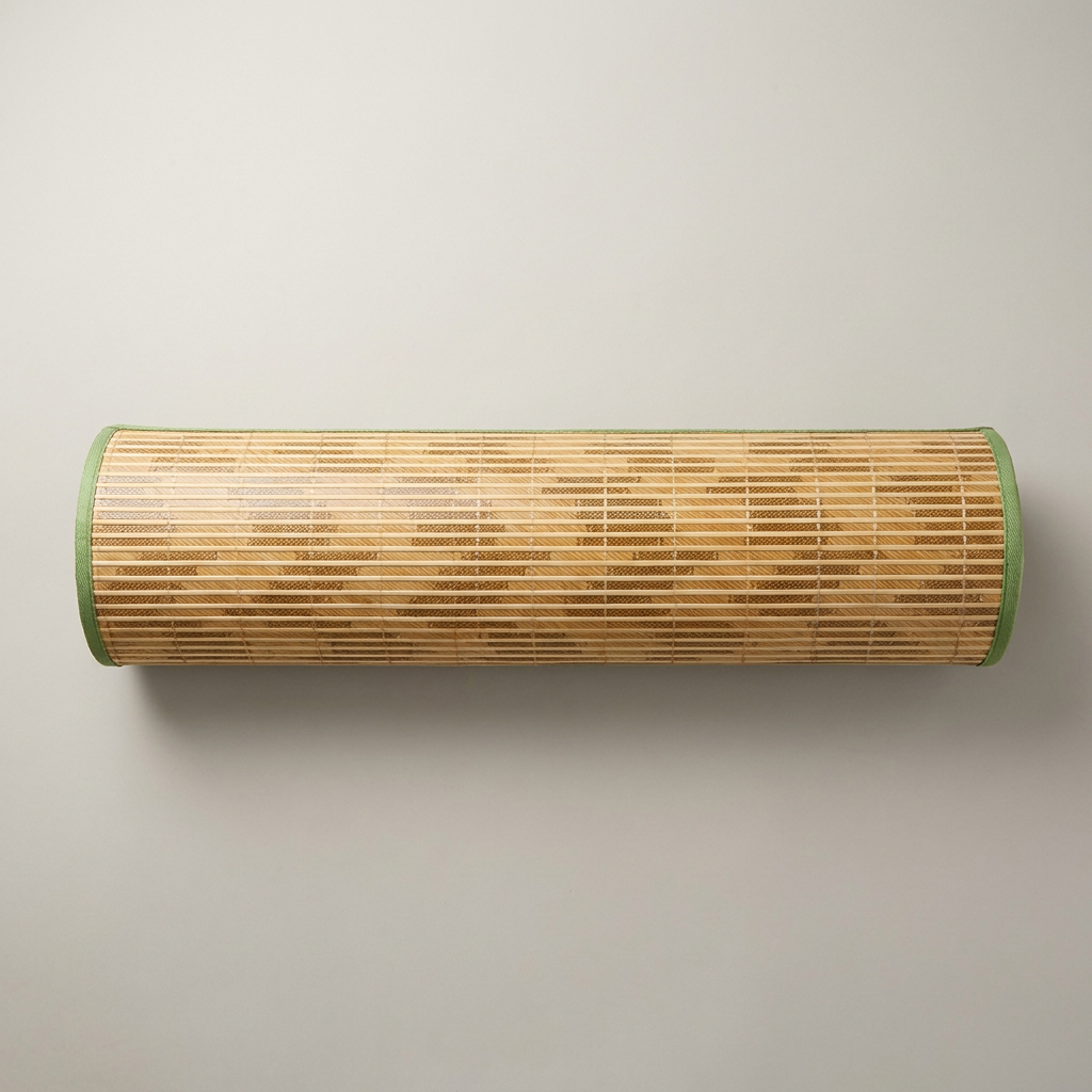 스페셜 투톤 죽부인 소 대나무 베개 바디필로우, 그린, 90cm x 17cm, 1개