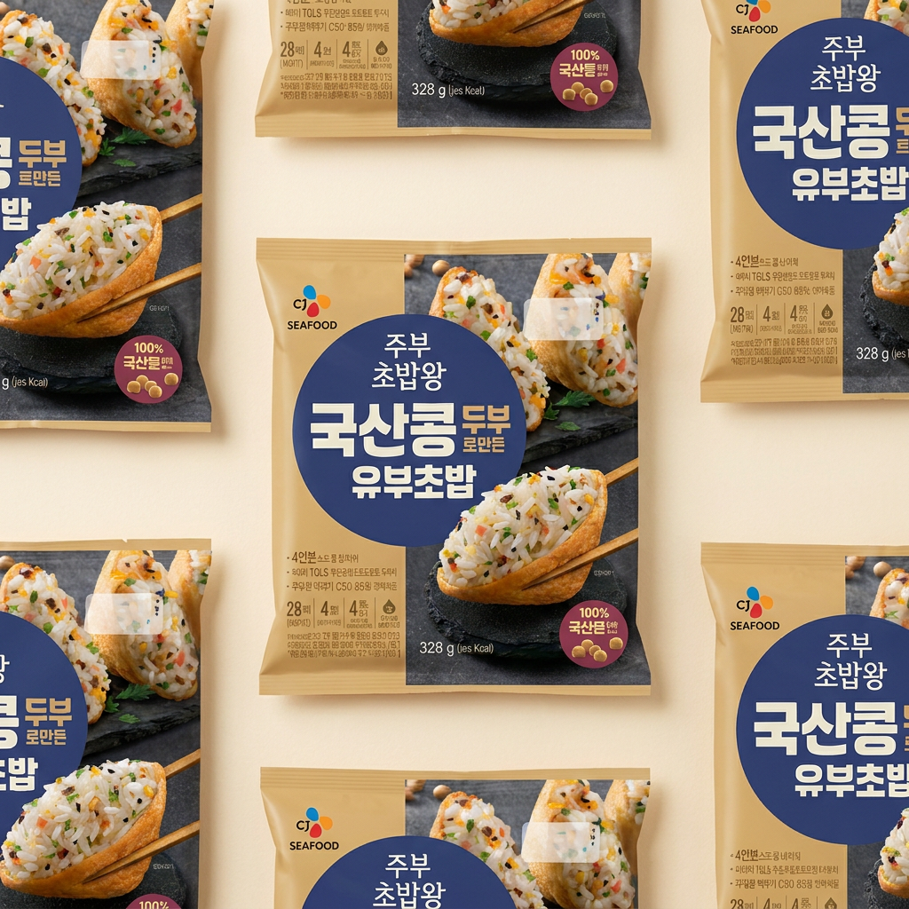 주부초밥왕 국산콩 두부로 만든 유부초밥, 328g, 4개