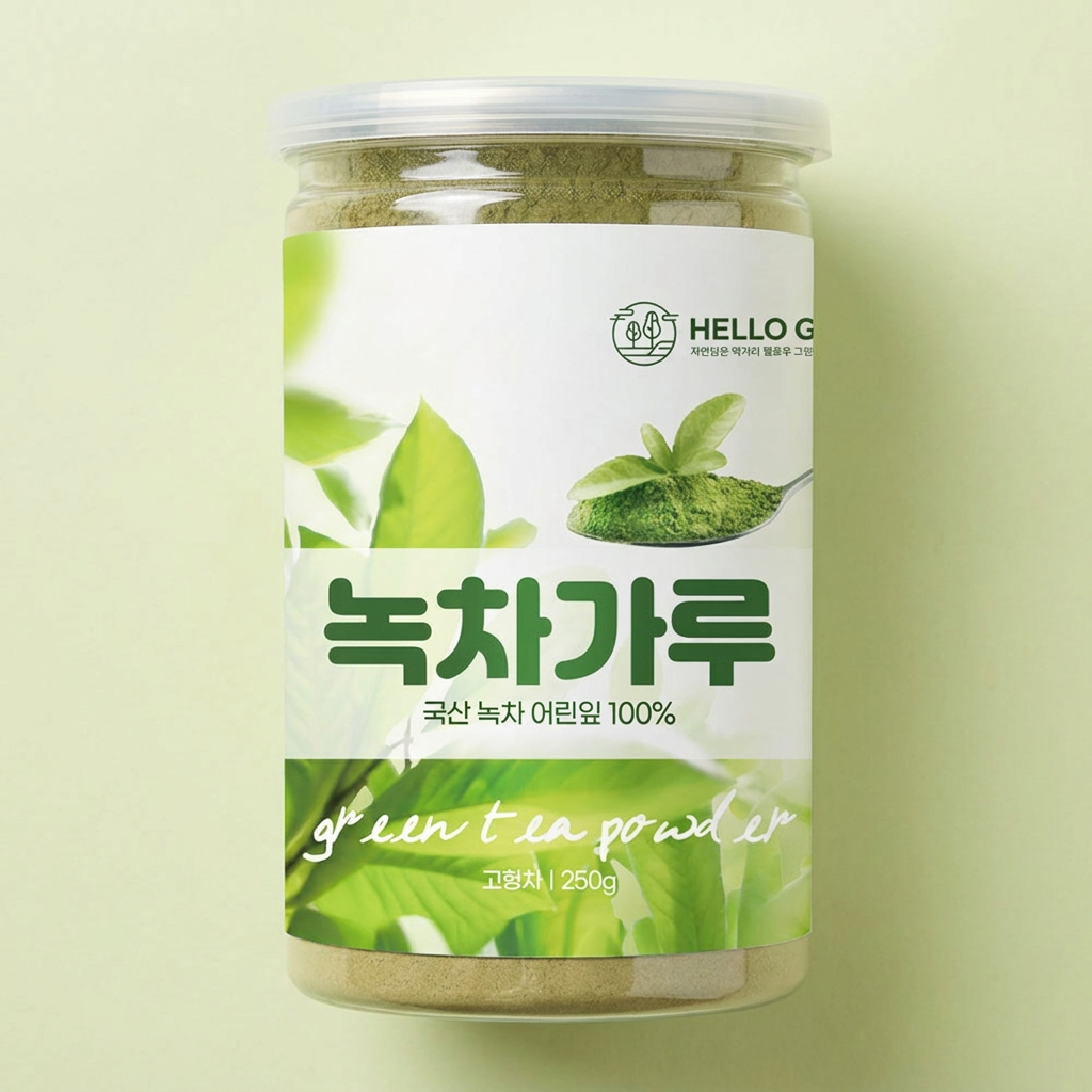 헬로우그린 국내산 하동 녹차가루, 250g, 1개