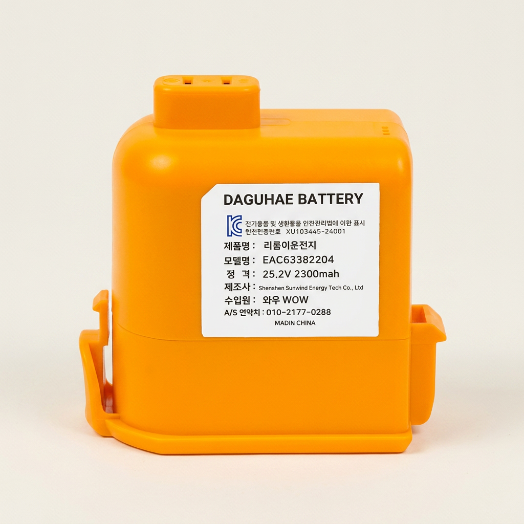 DAGUHAE 코드제로 청소기 배터리, BT-20 1세대, 2300mAh, LG 코드제로 A9 P9 A9S 호환, 호환용, 1개