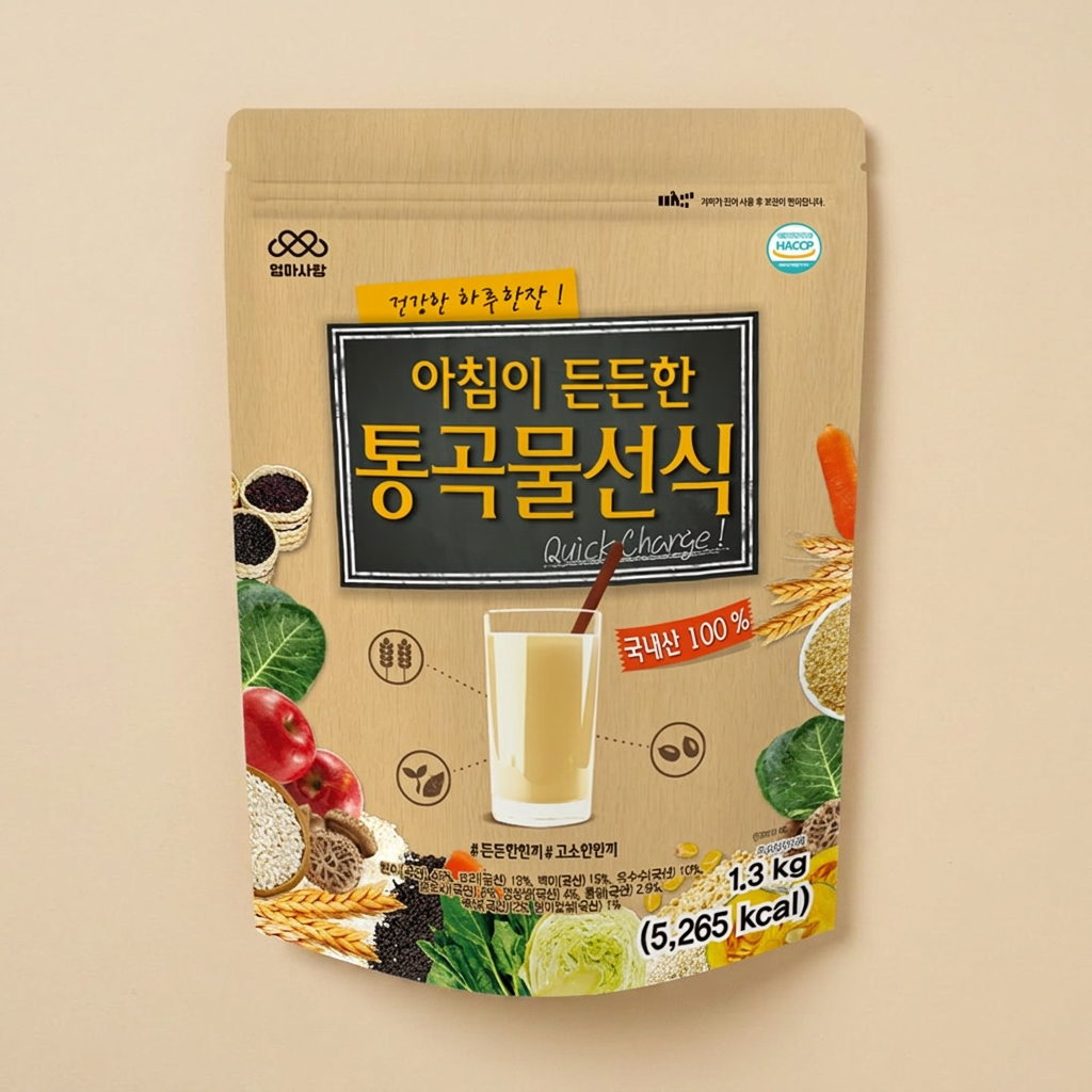 엄마사랑 아침이 든든한 통곡물선식, 1.3kg, 1개