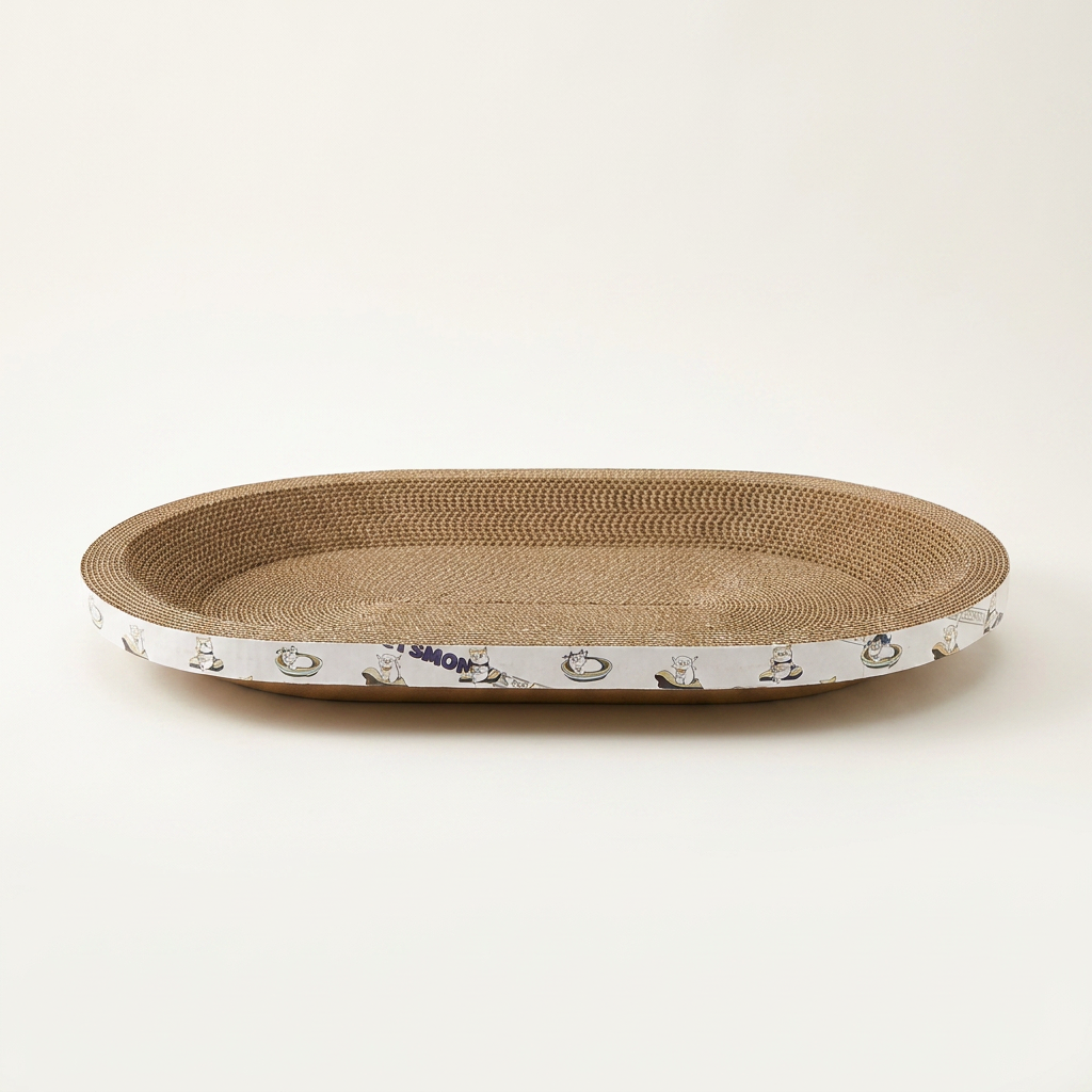 펫츠몬 베이직 타원형 스크래쳐, 혼합색상, 60x39x9cm, 2개