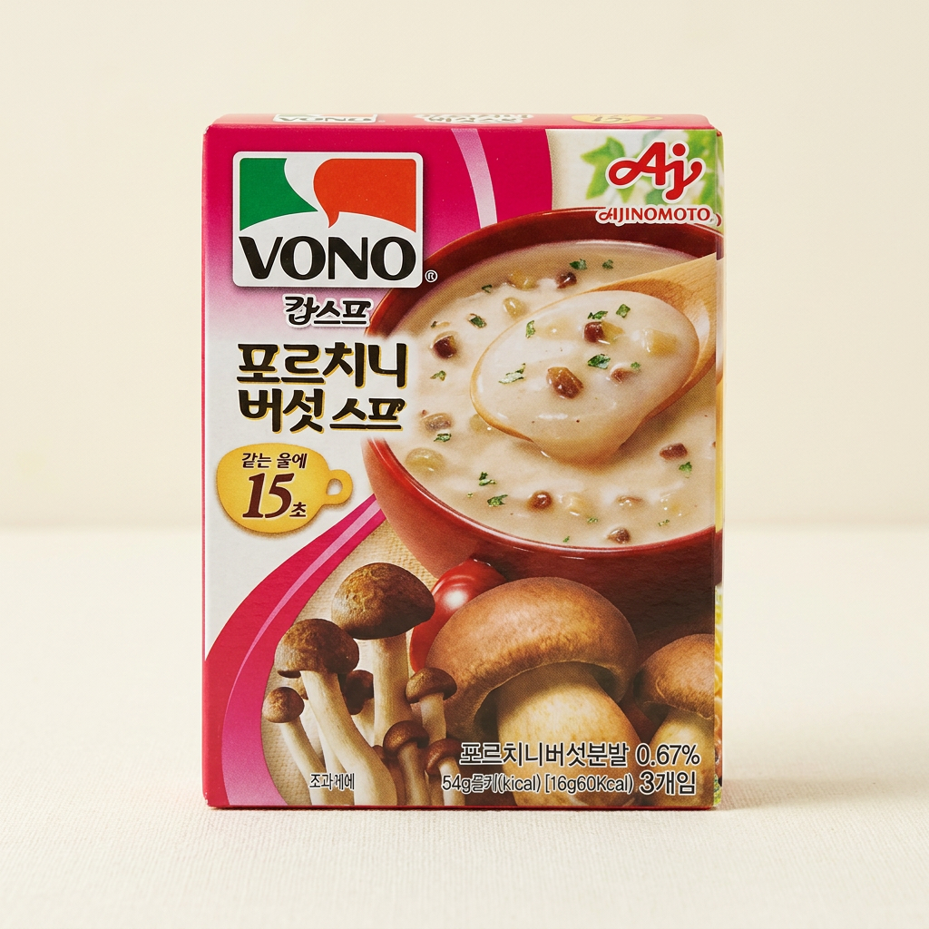 농심 보노스프 포르치니 버섯스프, 54g, 3개입, 5개