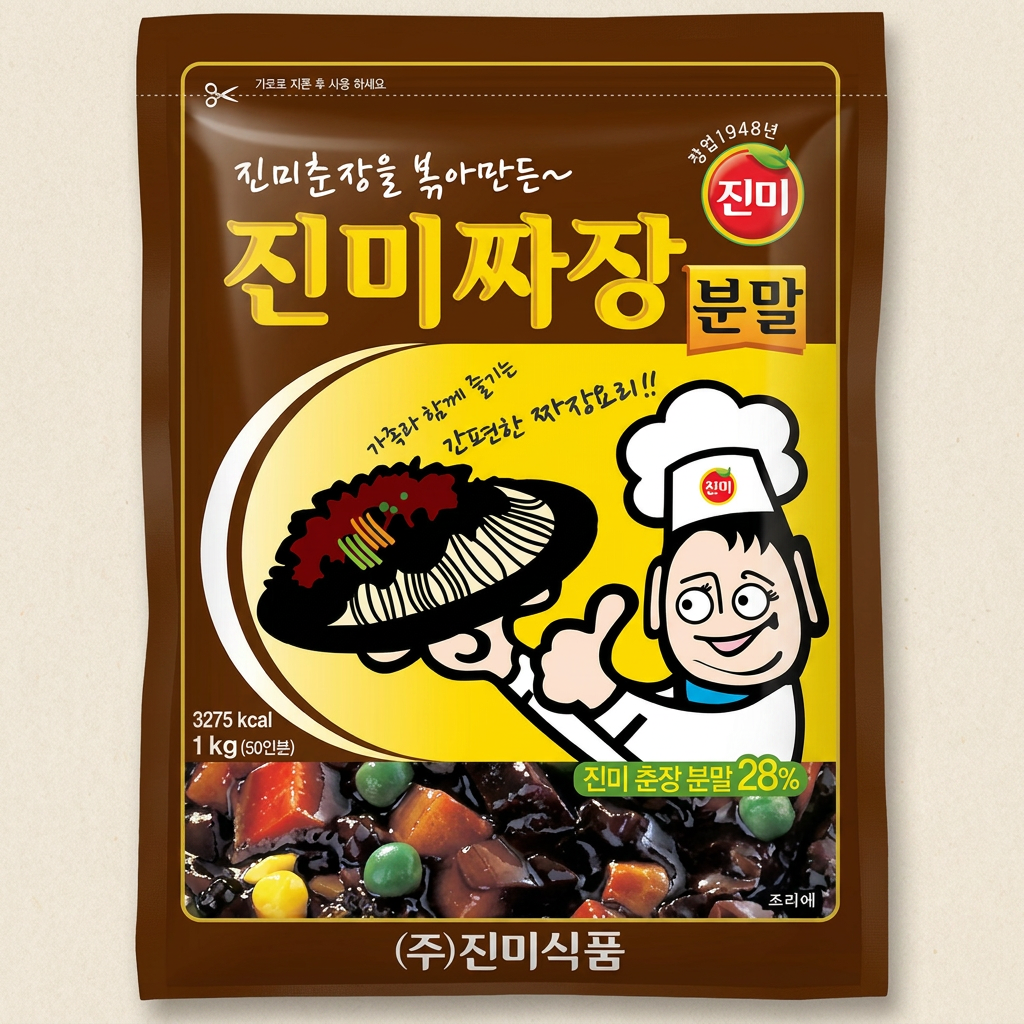 진미 짜장분말, 50인분, 1kg, 1개