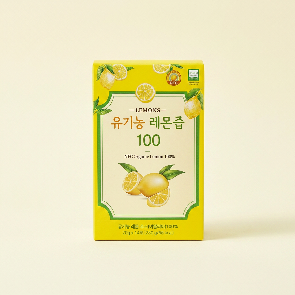 올바른 유기농 레몬즙 100, 20g, 14포, 2박스 상세 이미지 1