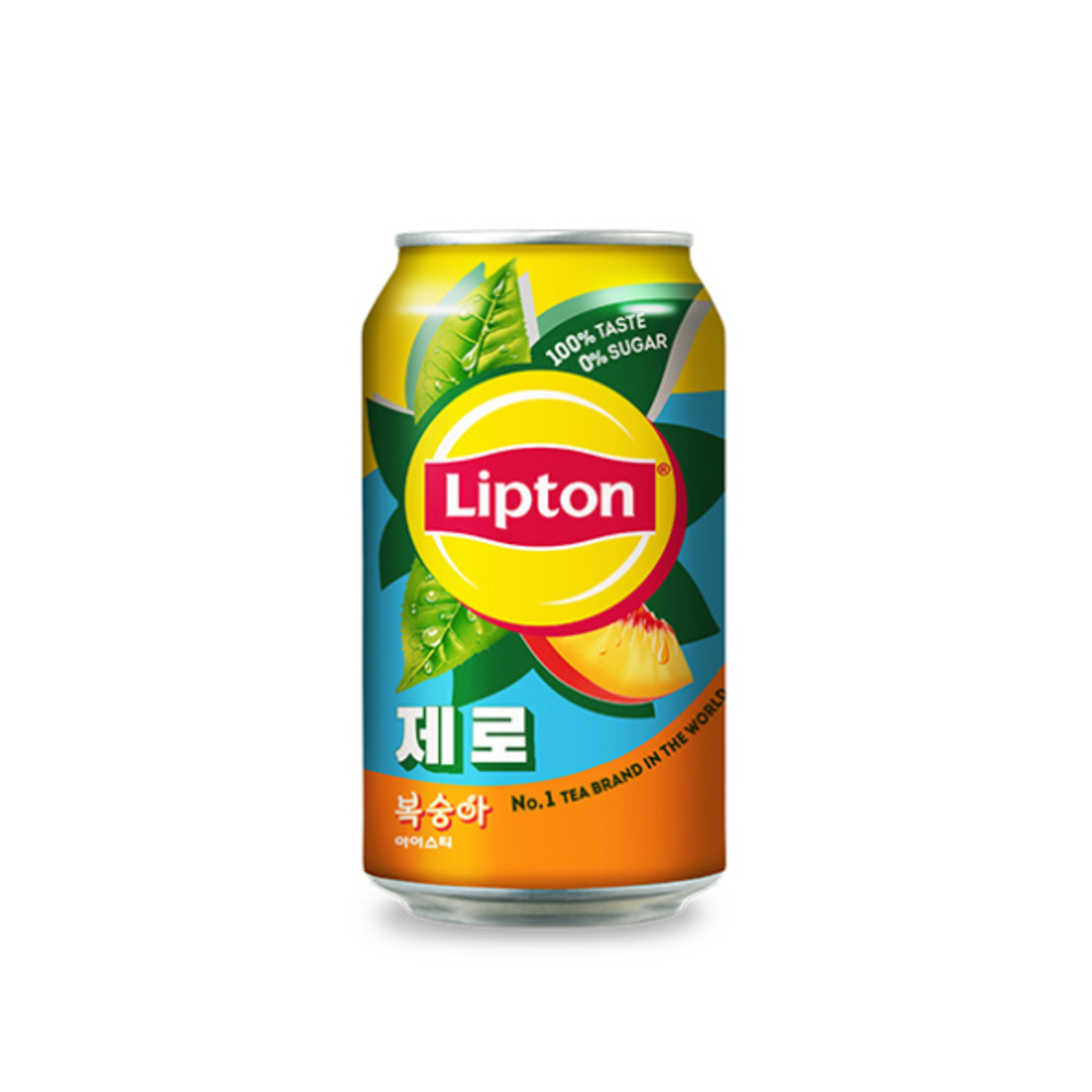 [토스쇼핑] 립톤 제로 복숭아 아이스티, 355ml, 24개