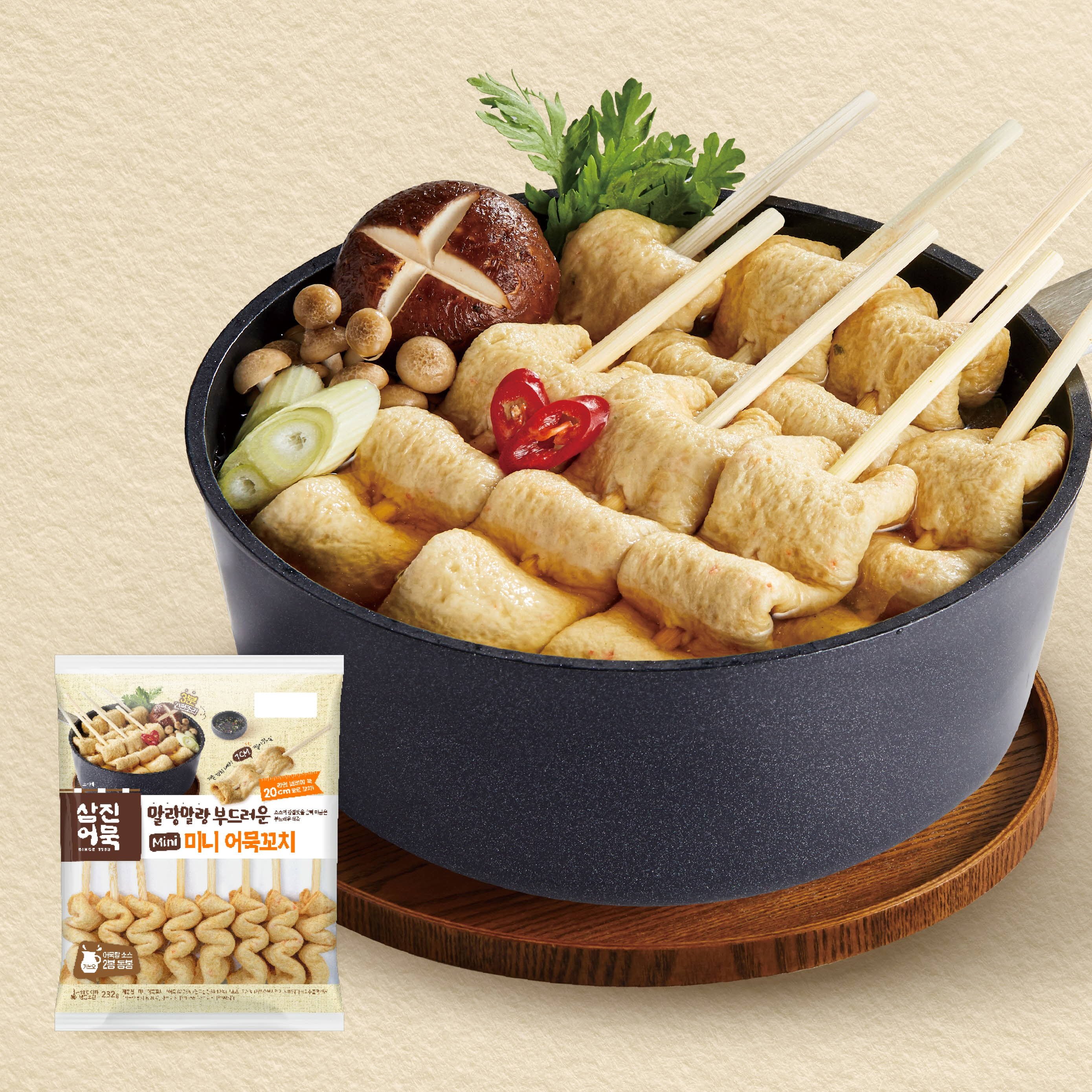 삼진어묵 미니 어묵꼬치, 290g, 5개