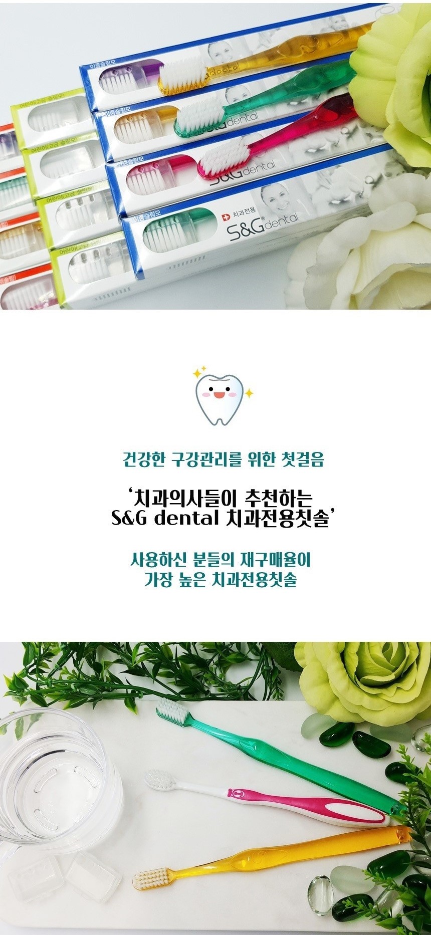 S&G dental 치과전용칫솔, 12개입, 1박스 상세 이미지 3