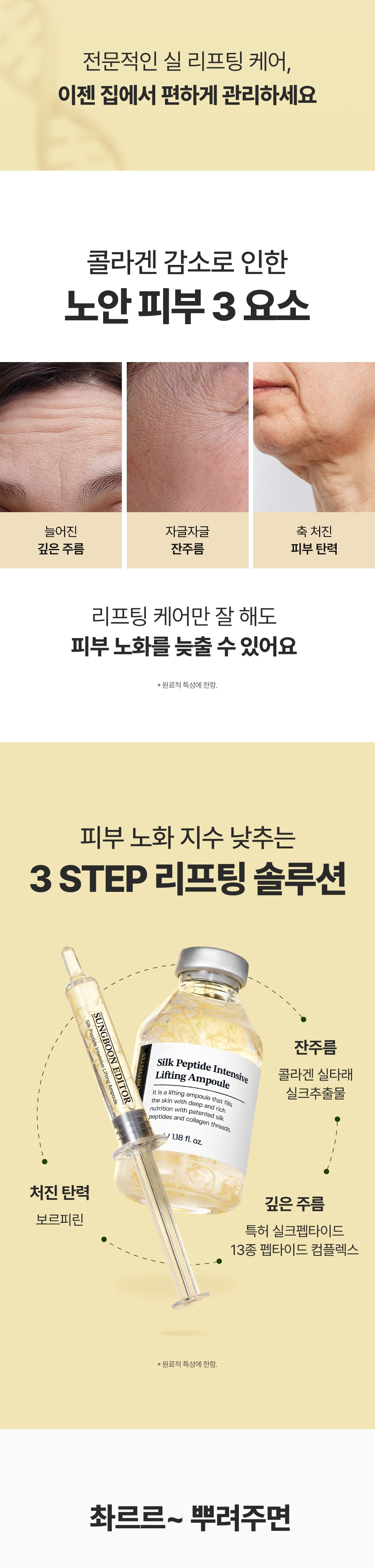 성분에디터 실크 펩타이드 인텐시브 리프팅앰플, 60ml, 2개