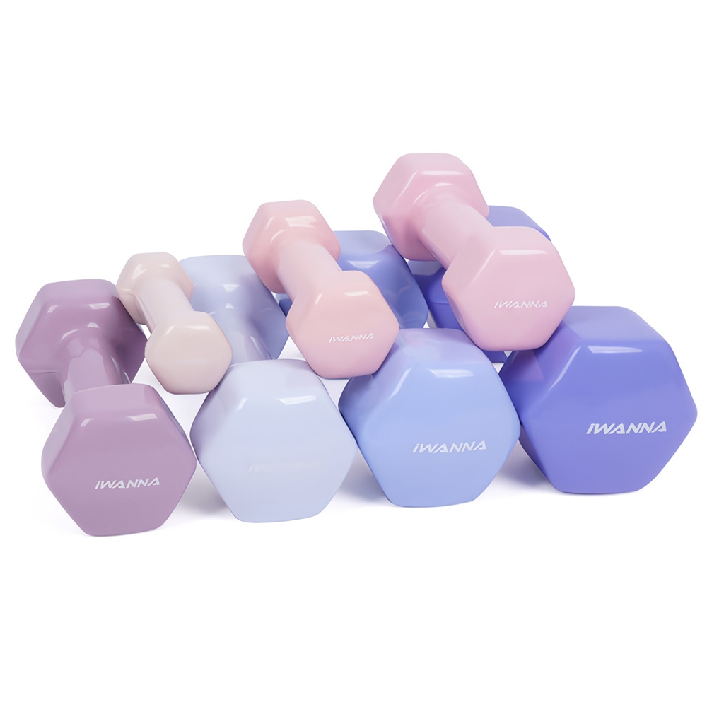아이워너 뷰티 육각 덤벨, 1.5kg_파스텔 핑크, 2개입, 1세트 상세 이미지 2