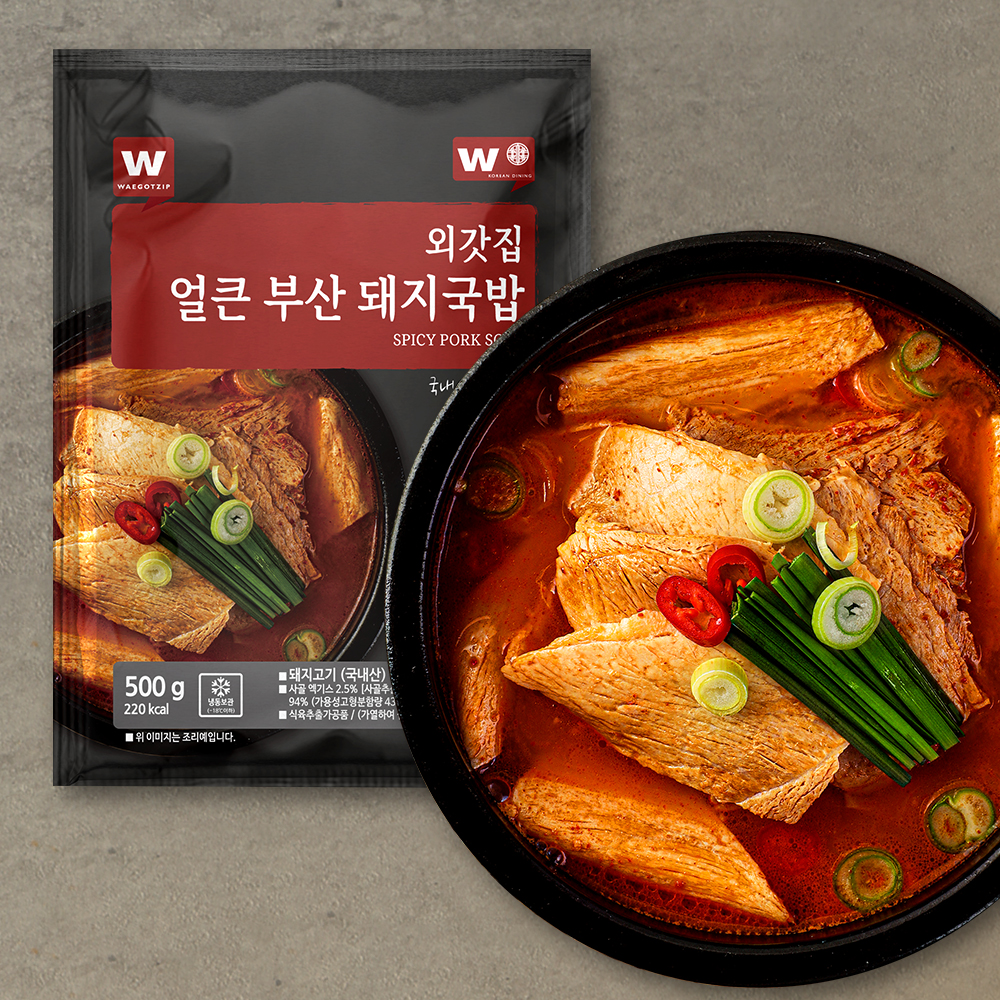 외갓집 얼큰 부산 돼지국밥, 500g, 5개