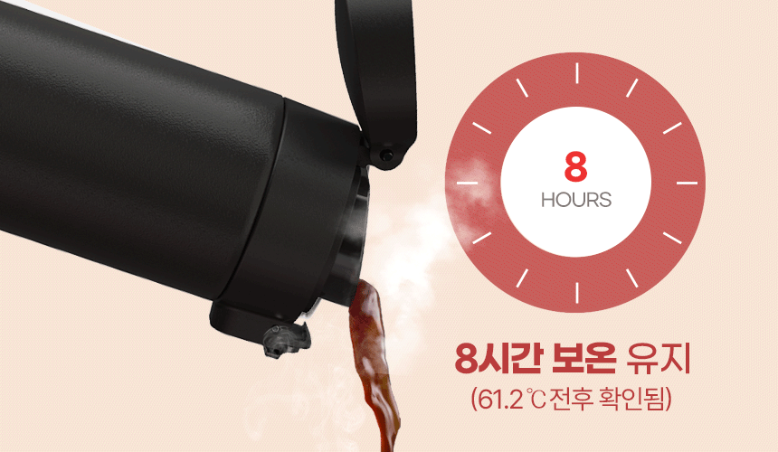 리벤스 데일리 보온보냉 스텐 보틀 텀블러, 화이트, 500ml, 1개