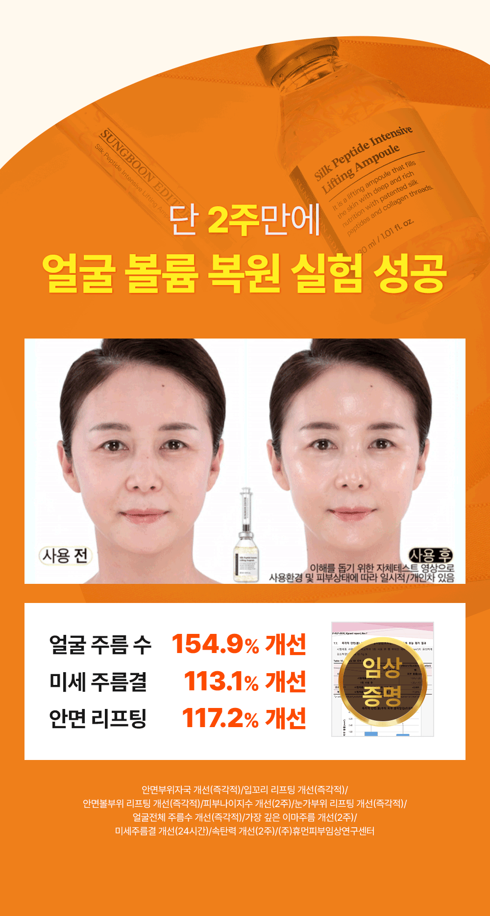 성분에디터 실크 펩타이드 인텐시브 리프팅앰플, 60ml, 2개