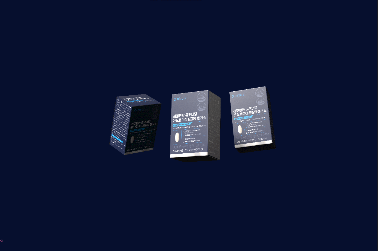 관절편한 뮤코다당 콘드로이친 1200 플러스, 1,000mg, 60정, 1박스 상세 이미지 2