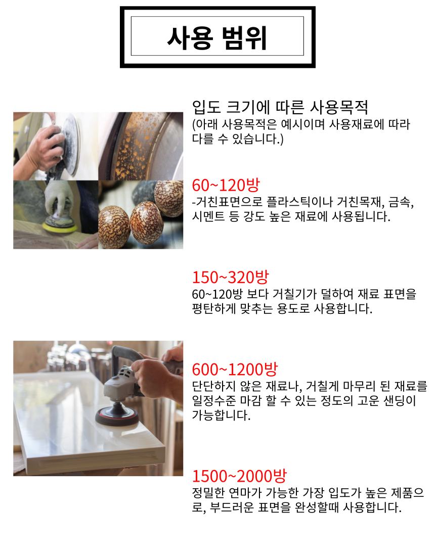 원형 사포, 벨크로형, 125mm, 8홀, 노랑, 100장, 1개 상세 이미지 4