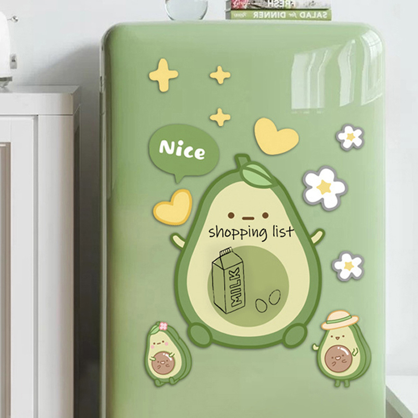 아보카도 자석 메모 보드 세트