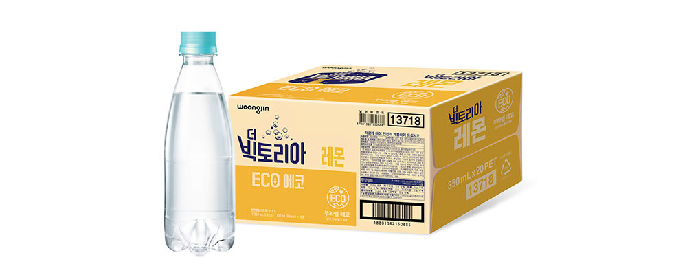 더 빅토리아, 레몬맛, 무라벨, 350ml, 20개