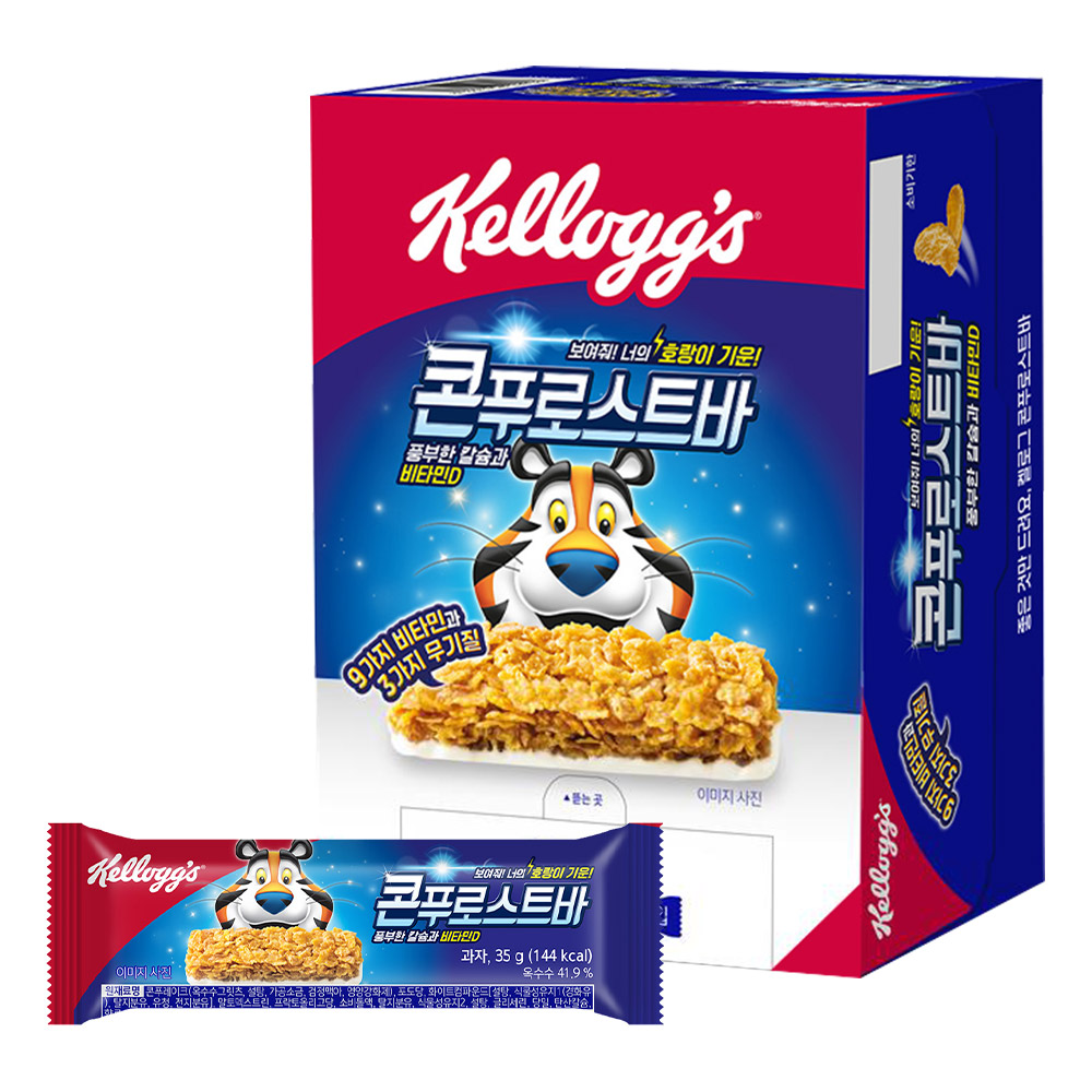 켈로그 크런치넛 에너지바, 40g, 12개 + 콘푸로스트바, 35g, 12개 상세 이미지 3