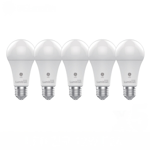 GE루미트론 LED 알뜰 전구 12W E26, 주광색, 12W, E26, 5개