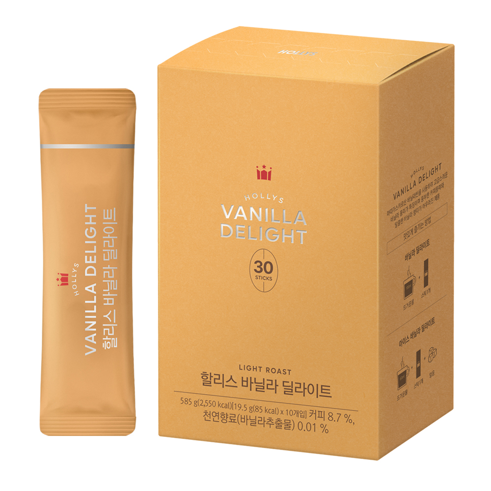 할리스 바닐라딜라이트 30T 3팩