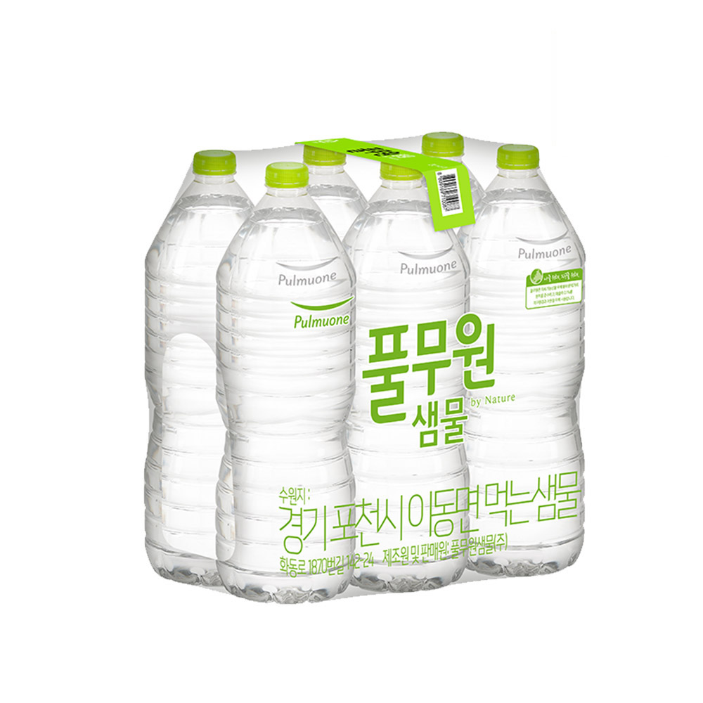 풀무원샘물 무라벨, 2L, 30개 상세 이미지 2
