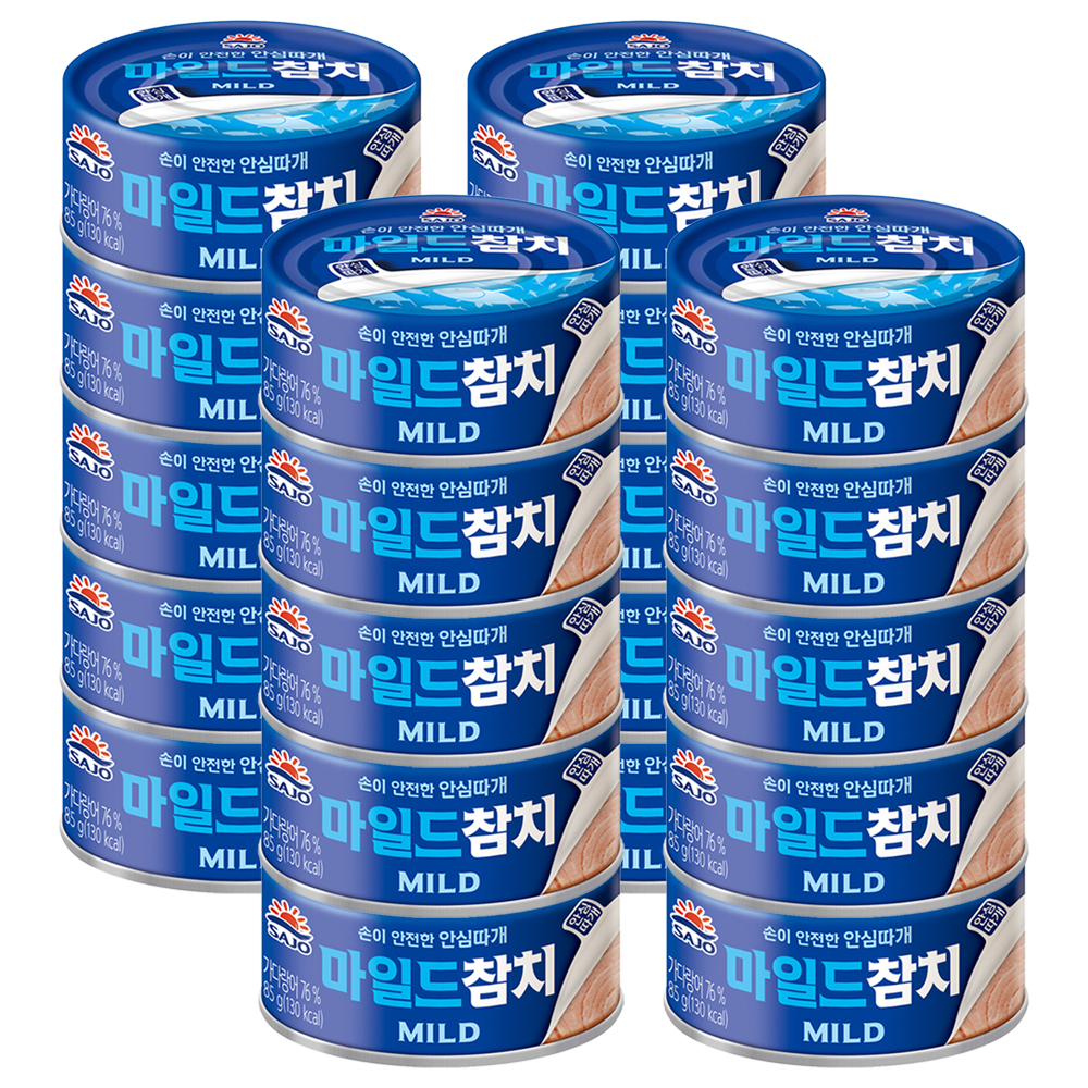 사조 마일드참치, 85g, 20개
