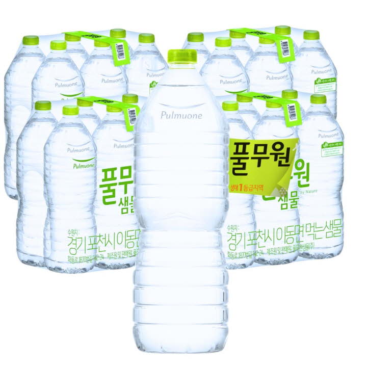 풀무원 샘물 생수, 무라벨, 2L, 24개 상품 이미지 1