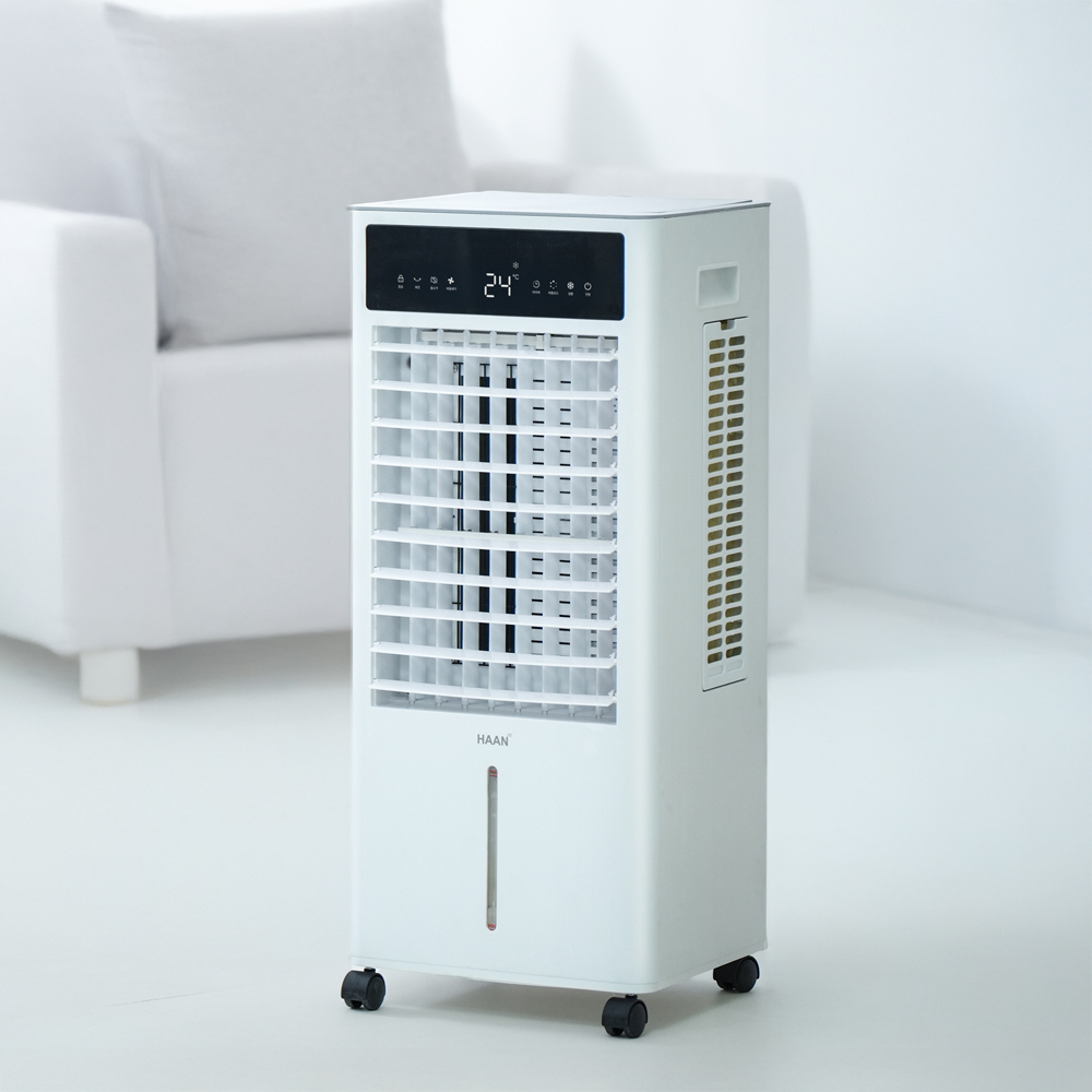 한경희 리모컨형 폭포 얼음 대용량 3면파워 AI 기능 에어쿨러 냉풍기 HAAN-L601, 화이트, 1개