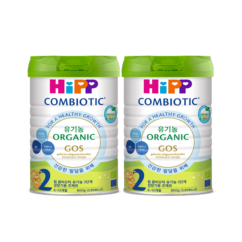 HiPP 콤비오틱 유기농 2단계, 800g, 2개