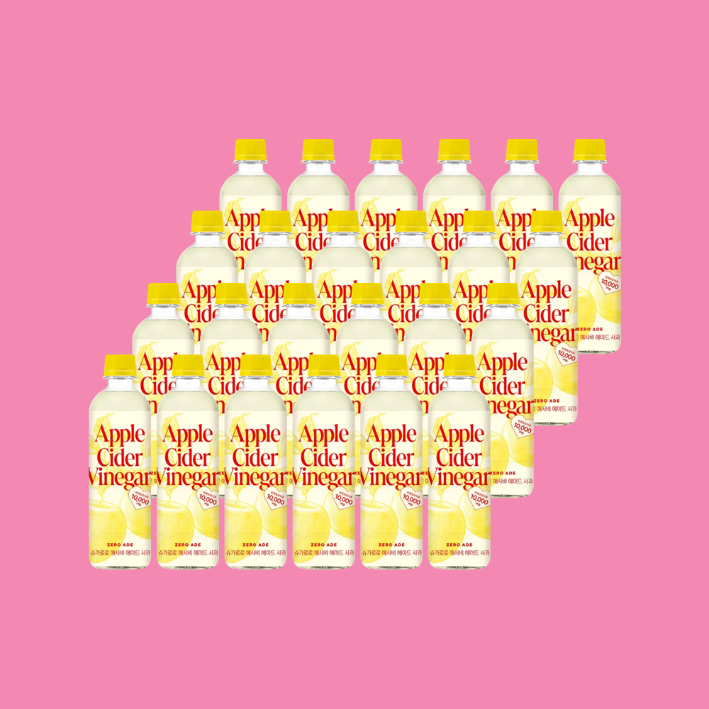 슈가로로 애사비 에이드 사과, 410ml, 24병