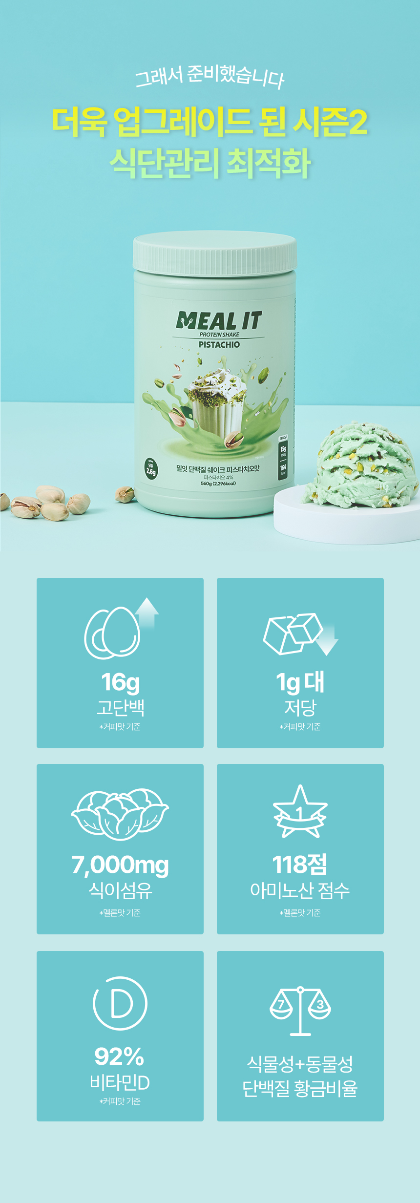 밀잇 단백질 쉐이크, 초콜릿맛, 560g, 1개 상세 이미지 2