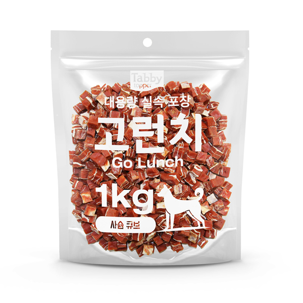 테비 고런치 강아지간식, 고런치 사슴큐브, 1kg, 1개 상품 이미지 1
