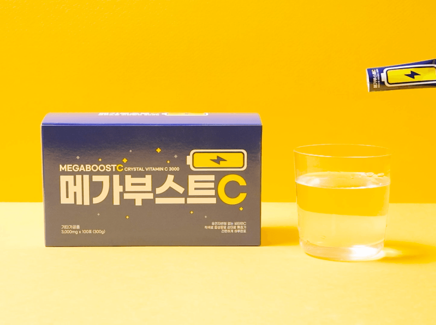 메가부스트C 크리스탈 비타민C 3000, 3g, 100포, 1박스