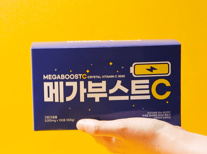 메가부스트C 크리스탈 비타민C 3000, 3g, 100포, 1박스