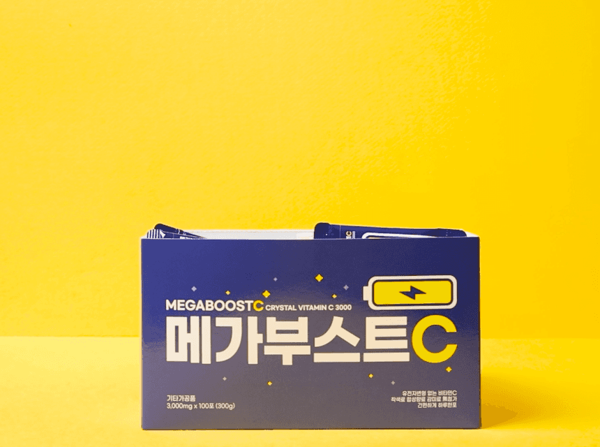 메가부스트C 크리스탈 비타민C 3000, 3g, 100포, 1박스
