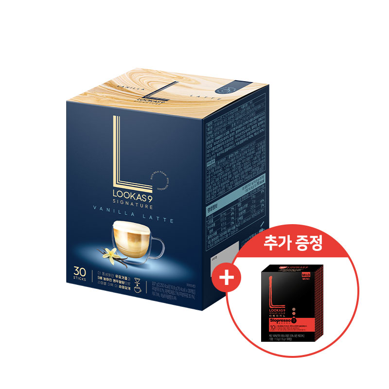 루카스나인 시그니처 바닐라라떼, 16.9g, 30개 + 쁘띠 마일드 아메리카노, 11.5g, 10개 가격 추이 루카스나인 시그니처 바닐라라떼, 16.9g, 30개 + 쁘띠 마일드 아메리카노, 11.5g, 10개 - 최저가 11,550원