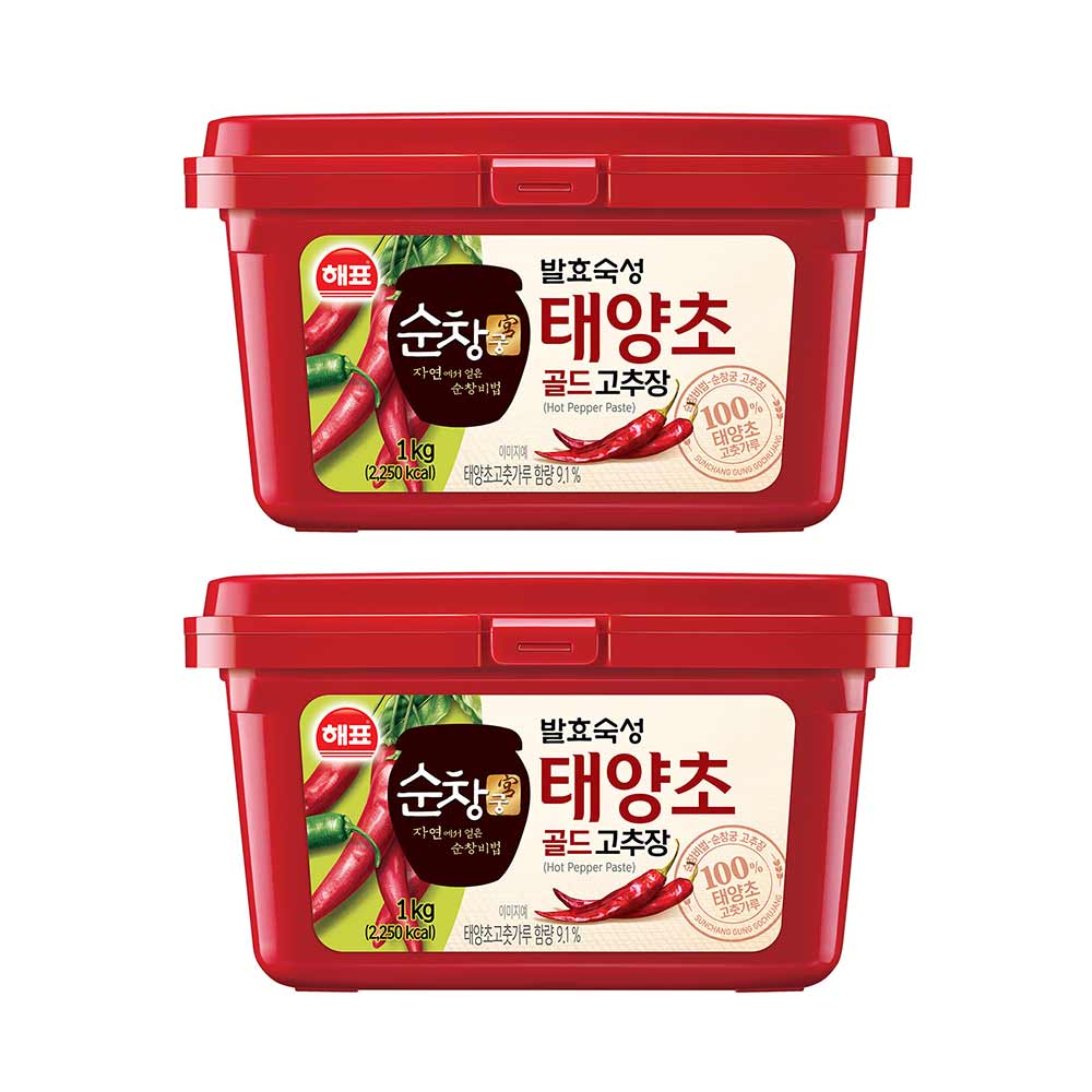 사조대림 순창궁 태양초 골드 고추장, 1kg, 2개