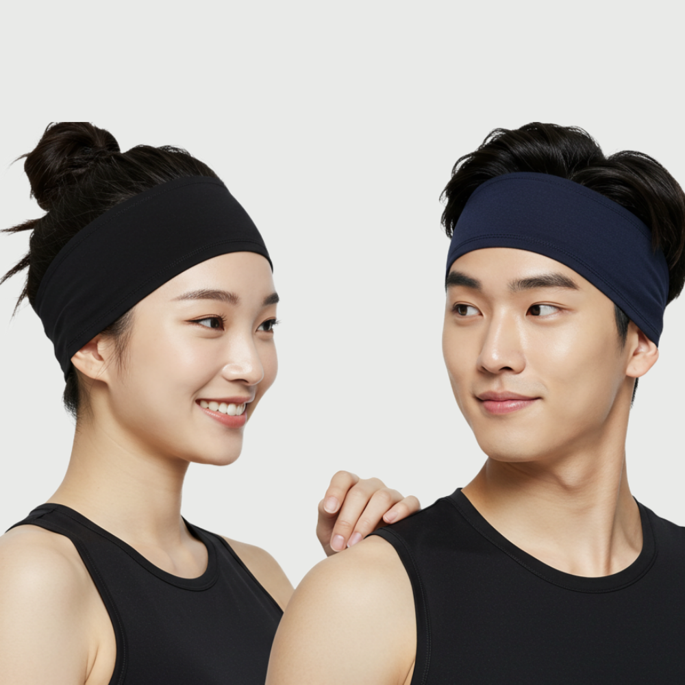 딥루트 러닝 헤어밴드, 블랙+네이비, FREE, 2개 상품 이미지 1