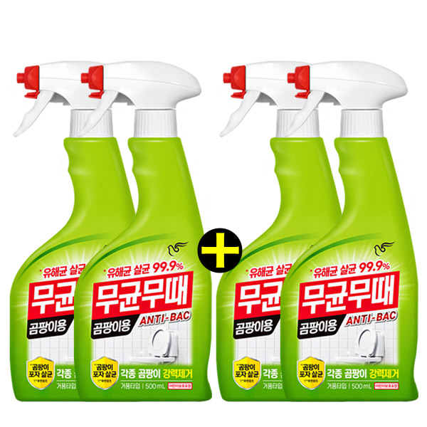 피죤 무균무때 곰팡이용, 500ml, 4개