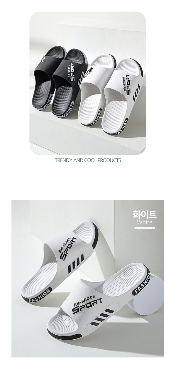 에어 스포츠 슬리퍼, 블랙, 285mm 상세 이미지 5