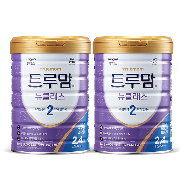 후디스 트루맘 뉴클래스, 2단계, 800g, 2개