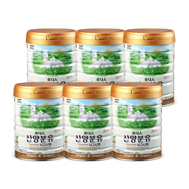 일동 후디스 산양분유 시그니처 2단계, 800g, 6개