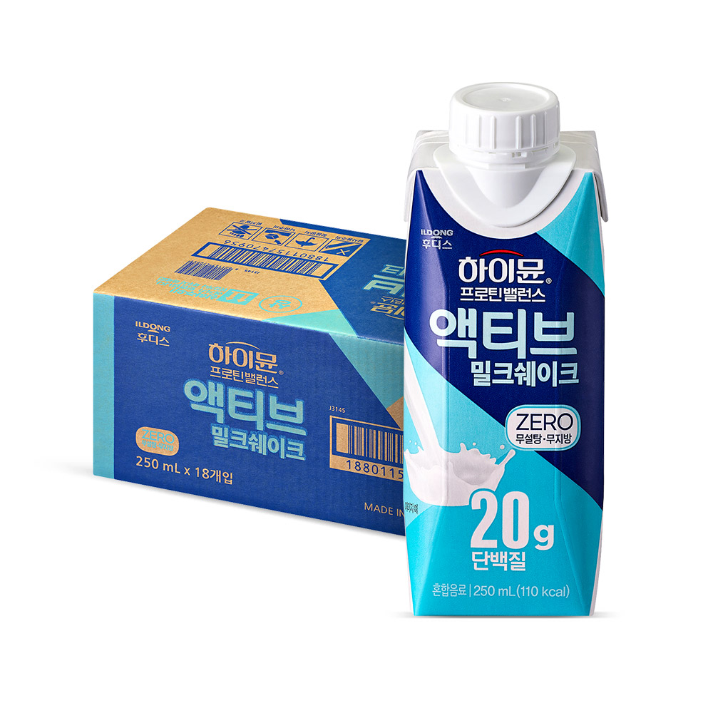 하이뮨 프로틴 밸런스 액티브 밀크쉐이크 250ml 18입